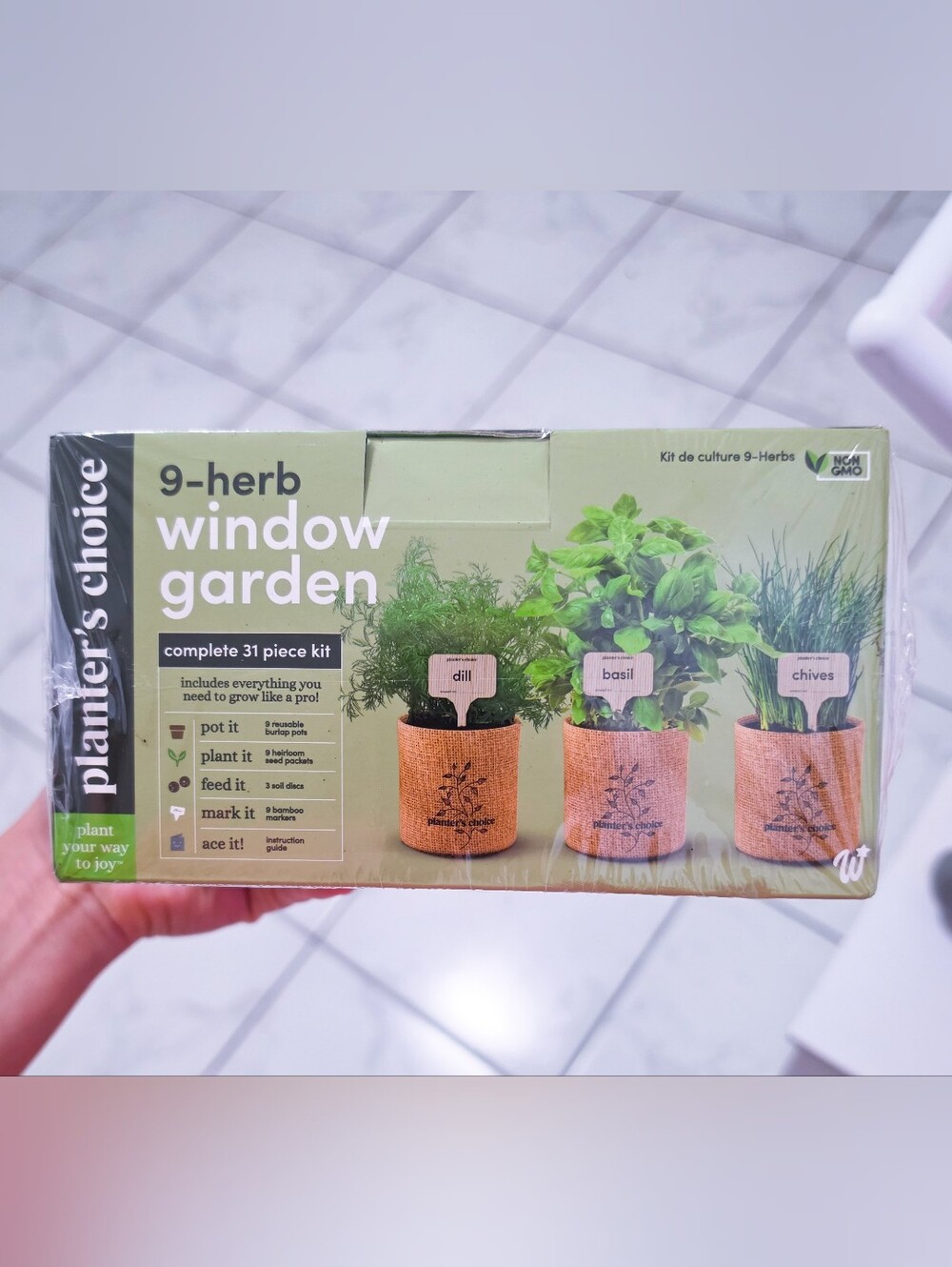9-Herb Window Garden Kit - Green